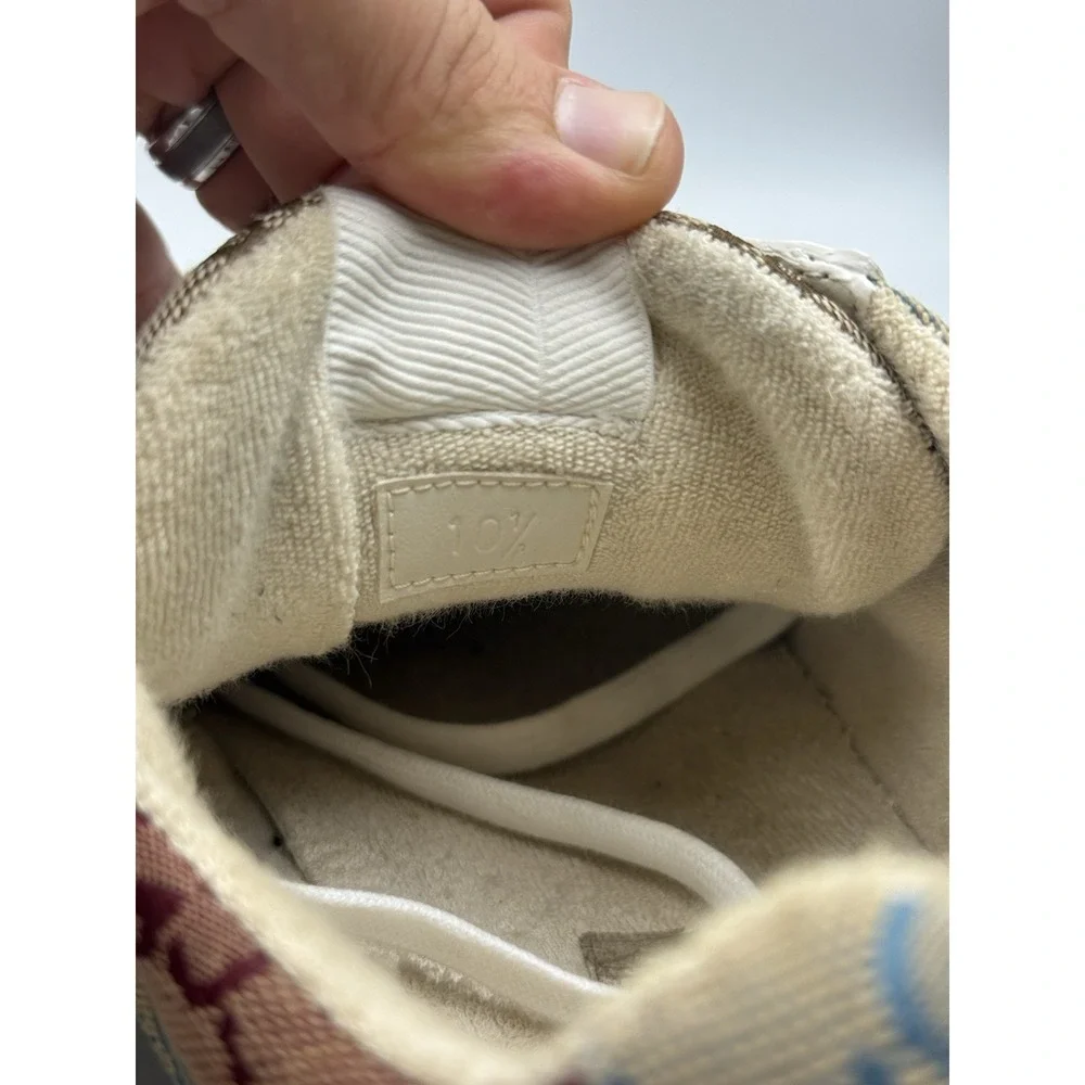 Gucci Rhyton GG Sneakers US 11.5 Multi Monogram Canvas Low Top Runners